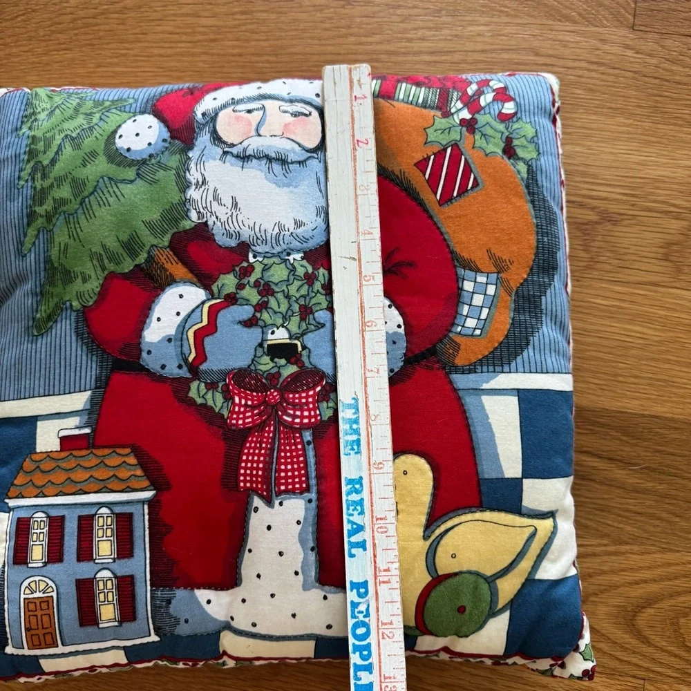 Christmas Vintage Susan Winget Santa throw pillow